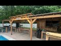 Backyard Bar and Grill build PT 7! Pizza oven and more!