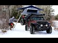 Winter Camping With Roof Top Tent