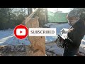 Вырезаю  филина бензопилой # Super OWL chainsawcarvig #diy