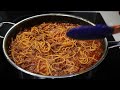 Easy One Pot Spaghetti & Meat Sauce Recipe and Garlic Bread. Best way to make Spaghetti.