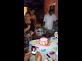 Birthday Girl gets attacked after blowing candles