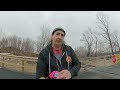 Skate cruising on a Vision Skateboards Psycho Stick reissue along the newly opened Marvine Trail