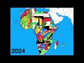 Timeline of African flags: 1870 - 2024 (my version)