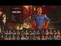 My entire Homelander Collection in Mortal Kombat 1 (All Gear, Skins, and Pallets)