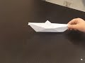 how to make a paper boat that floats