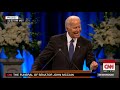 Joe Biden: I'm a Democrat and I love John McCain