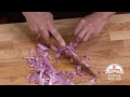 How to Dice Red Onion