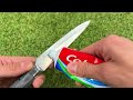 KNIFE like a razor in 1 minutes! Using a BATTERY! Amazing Way