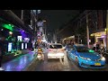 [4K UHD] Bangkok Midnight Scenes (Nightlife Streets & Night Market)