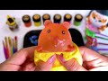 Satisfying Video l How to Make Rainbow Lollipop Slime with Stress Balls Cutting ASMR / RAINBOW BOWL