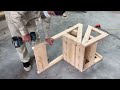 Amazing Reusable Wood Project - How To Build A Smart Ladder Chair Easily To Using In The Family