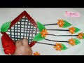 Easy Paper Flower Hanging🌼/How to make paper Flower 🌸#craft #wallhanging #papercraft