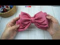 TRIPLE LAYER BOW out of SATIN 🎀 How to Make a Bow with SATIN Fabric