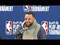Steph Curry discusses Klay's Future with the Warriors after his Performance, Full Postgame Interview