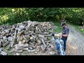 Timelapse: splitting wood!