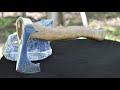 I Turn $12 Harbor Freight Axe Into Viking Style Axe With Dragon Etch