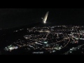 Stunning Night View of Manhattan: American Airlines Flight AA 352 Landing in New York