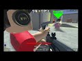 Playing zombie survival in Roblox