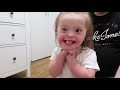 A typical day in the life of our 2 year old daughter with Down Syndrome