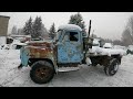 GAZ 52-04 (1984) - WINTER START after many years - ГАЗ 52-04
