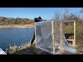 Building of the Bathhouse from the plastic wrap | Wild sauna on the lake