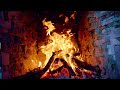 4K ULTRA HD Burning Fireplace on TV & Crackling Fire Sounds 🔥 3 HOURS of Relaxing Fireplace Sounds