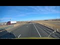 Remorque déplacée par le vent au Wyoming
