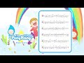일곱빛깔 무지개 (동요 피아노 악보) - 잘자요 꿈나라 동요 - Nursery rhyme piano sheet music - PonyRang TV Kids Play