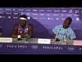 Full 200m Olympic Press Conference: Letsile Tebogo and Kenny Bednarek talk after beating Noah Lyles.