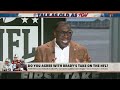 MEDIOCRITY in the NFL⁉ Debating Tom Brady's criticism of the NFL diluting physicality | First Take