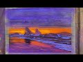 Sunrise Beach Painting  How to Paint Sea Landscape #landscapepaintings   #seapainting