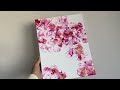 Sakura🌸CHERRY BLOSSOM Balloon Smash🌸Acrylic Fluid Art Painting Tutorial (#12)