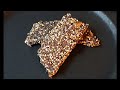 Flakey Nut and Seed Crackers   EASY Vegan Friendly Recipe