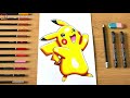 Drawing Pikachu (Pokemon) Time-lapse |JMZ Illustrations