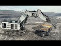 Excavator Liebherr 9350 Vs Hitachi Ex 2500 _ Miningmovies