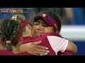 Jocelyn Alo exits the field one final time in her Oklahoma career