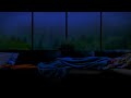 Sound cures insomnia - A Thunderstorm at Night and Rain Sounds on Room Window for Fast Sleep