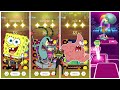Spongebob vs Plankton vs Patrick vs Squidward 🎶 | Tiles Hop EDM Rush | Who Will Win?