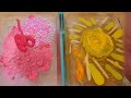 Rose vs Gold - Mixing Makeup Eyeshadow Into Slime ASMR