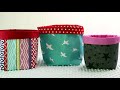 Fabric Basket Tutorial: How to Make Fabric Baskets in 5 Sizes