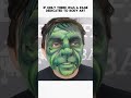 trust the process of THIS FAMOUS hero face paint tutorial #shorts