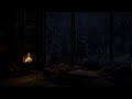 The ambience from the winter cabin with snowstorm price | Fireplace sounds to help you fall asleep