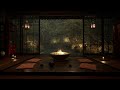 Fall Asleep To Soothing Rain & Cozy Fire Sounds | 8 Hours Of Calming Ambience | Rain Sounds