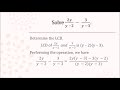 Math Time with Teacher Mike - Addition & Subtraction of Rational Algebraic Expressions - Part 2