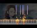 Rengoku Last Smile Demon Slayer Piano Tutorial