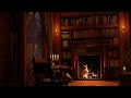 Deep Sleep In A Cozy Room Ambience With Rain Sounds and Crackling Fireplace