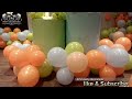 Birthday Backdrop || Balloon Decoration Ideas with photo bag round