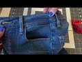 How to take in the waist of jeans | How to take in pant waist | Sewing Alterations & Clothing Hacks