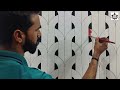 how to make 3d decoration | modern 3d wall painting | easy 3d wall painting