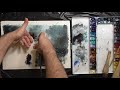 How to paint waterfall in watercolor painting demo by javid tabatabaei